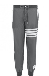 Брюки с поясом и манжетами на резинке Thom Browne