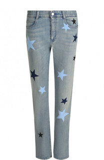 Укороченные джинсы прямого кроя с принтом в виде звезд Stella McCartney