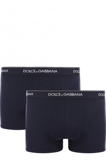 Комплект из двух хлопковых боксеров с широкой резинкой Dolce & Gabbana
