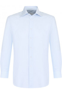 Хлопковая сорочка с воротником кент Brioni