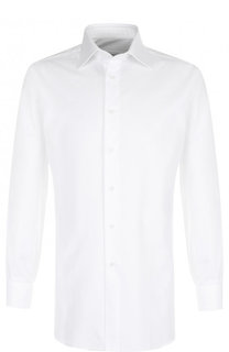 Хлопковая сорочка с воротником кент Brioni