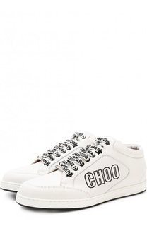 Кожаные кеды Miami на шнуровке Jimmy Choo