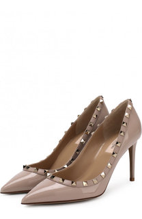 Лаковые туфли Valentino Garavani Rockstud на шпильке Valentino