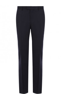 Шерстяные брюки прямого кроя BOSS