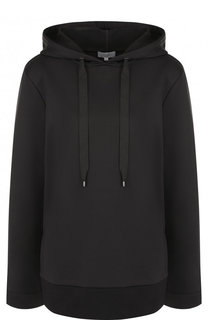 Однотонный пуловер с капюшоном и декоративной отделкой на спине Escada Sport