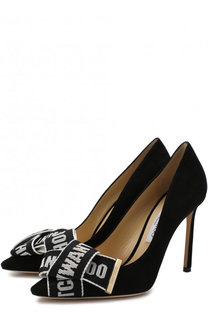 Кожаные туфли Tegan 100 с бантом Jimmy Choo