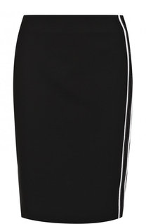 Однотонная юбка-карандаш с контрастной отделкой Escada Sport