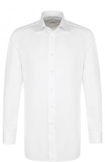 Хлопковая сорочка с воротником кент Brioni
