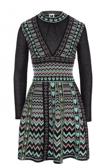 Приталенное мини-платье с принтом M Missoni