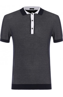 Хлопковое поло с короткими рукавами BOSS