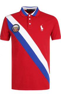 Хлопковое поло с короткими рукавами Polo Ralph Lauren