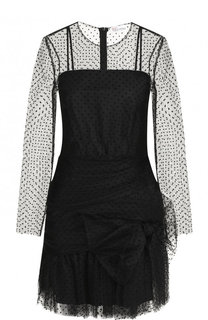 Приталенное мини-платье с декоративной отделкой REDVALENTINO