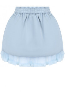 Однотонная мини-юбка А-силуэта REDVALENTINO