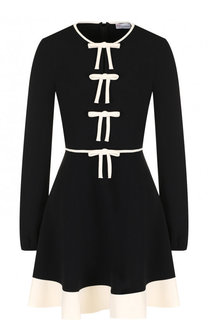 Приталенное мини-платье с декоративной отделкой REDVALENTINO