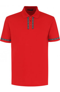 Хлопковое поло с короткими рукавами Versace