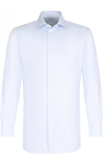 Хлопковая сорочка с воротником акула Brioni