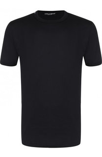 Хлопковая футболка с круглым вырезом Dolce & Gabbana