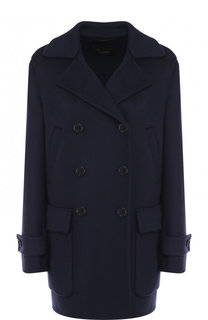 Однотонное кашемировое пальто с накладными карманами Loro Piana
