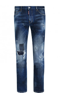 Джинсы прямого кроя с потертостями Dsquared2