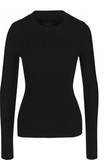 Однотонный пуловер с круглым вырезом Mm6