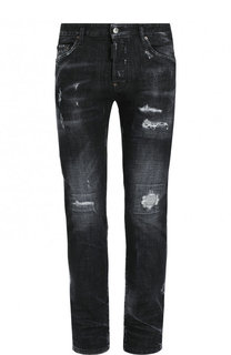 Джинсы прямого кроя с потертостями Dsquared2
