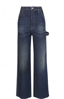 Расклешенные джинсы с потертостями Mm6