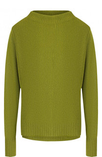 Однотонный кашемировый пуловер с воротником-стойкой Windsor