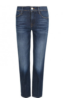 Укороченные джинсы с потертостями Frame Denim