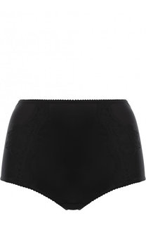 Однотонные шелковый трусы с завышенной талией Dolce & Gabbana