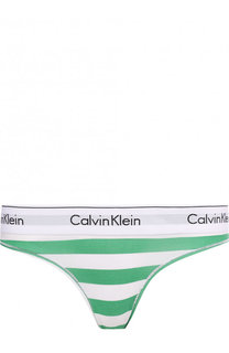 Трусы-стринги с логотипом бренда Calvin Klein Underwear