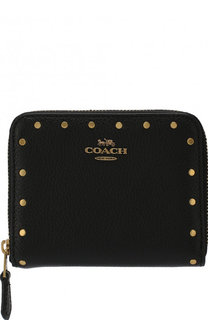 Кожаный кошелек на молнии Coach