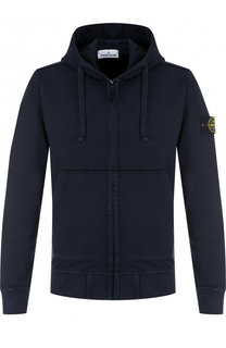 Хлопковый кардиган на молнии с капюшоном Stone Island