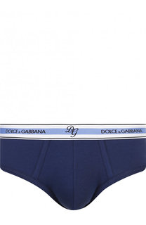 Хлопковые брифы с широкой резинкой Dolce & Gabbana