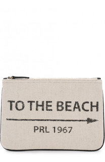 Текстильный клатч на молнии Polo Ralph Lauren