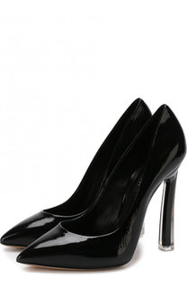 Лаковые туфли на декорированной шпильке Casadei