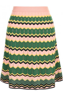 Вязаная мини-юбка с принтом M Missoni