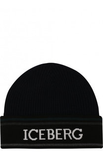 Шерстяная шапка с отворотом Iceberg