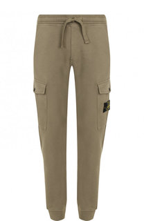 Хлопковые джоггеры с карманами Stone Island