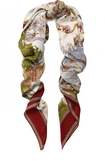 Шаль Shanghai из кашемира и шелка с принтом Loro Piana