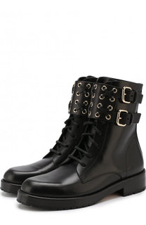 Кожаные байкеры на шнуровке REDVALENTINO