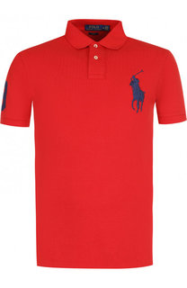 Хлопковое поло с короткими рукавами Polo Ralph Lauren
