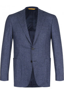 Однобортный шерстяной пиджак Canali