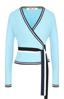 Кардиган с поясом и контрастной отделкой Diane Von Furstenberg