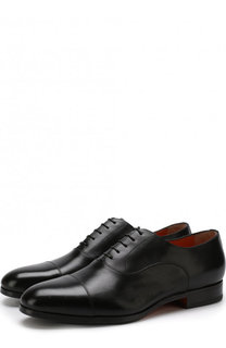 Классические кожаные оксфорды Santoni