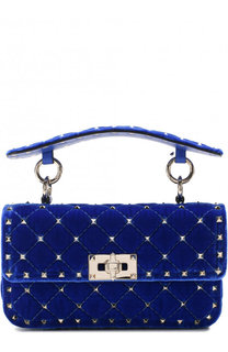Сумка Valentino Garavani Rockstud Spike small из бархата Valentino