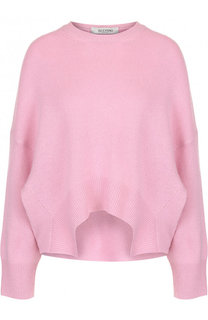Однотонный кашемировый пуловер с круглым вырезом Valentino