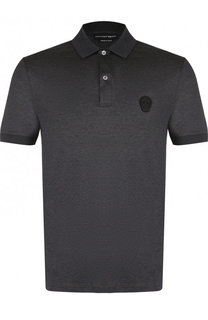 Хлопковое поло с нашивкой Alexander McQueen