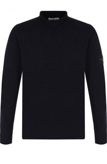 Шерстяной джемпер с воротником-стойкой Stone Island