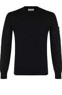 Шерстяной джемпер тонкой вязки Stone Island