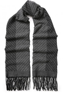 Кашемировый шарф с бахромой Giorgio Armani
